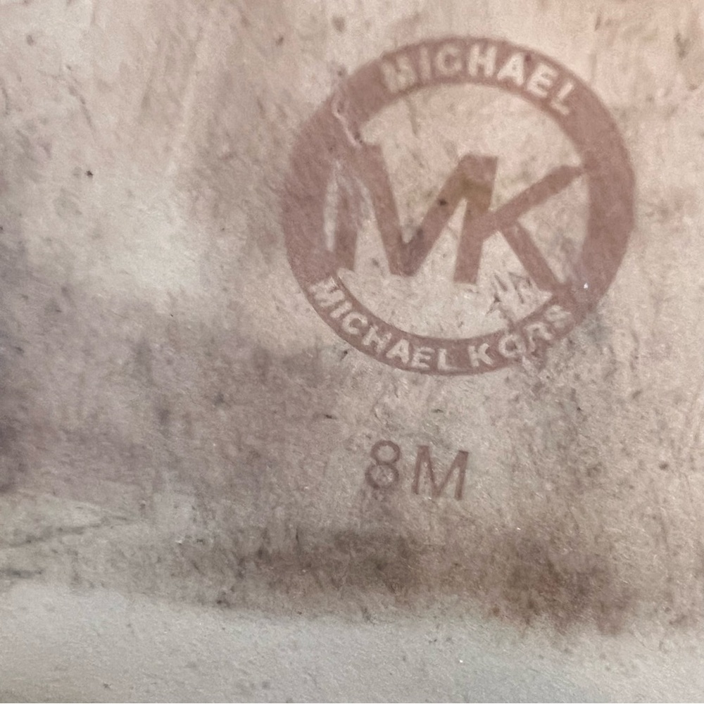 MICHAEL KORS FULTON HARNESS GOLD MK LOGO MOCHA BROWN TALL RIDING BOOTS SIZE 8 - Picture 6 of 12